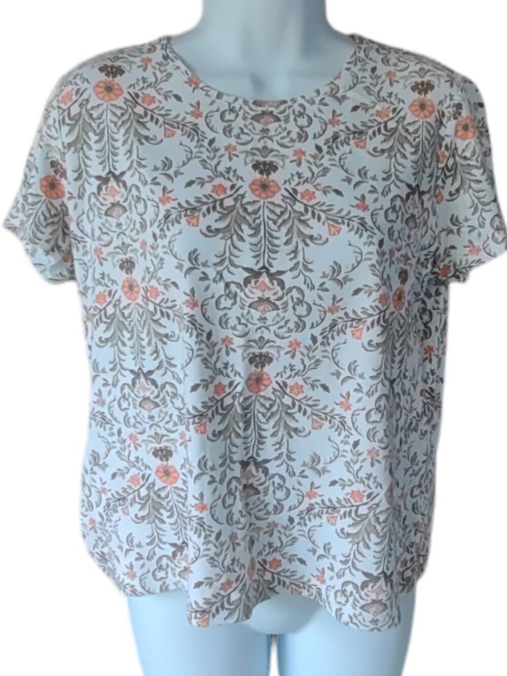 Croft & Barrow Classic Tee  Short-sleeve Floral Size L Petite